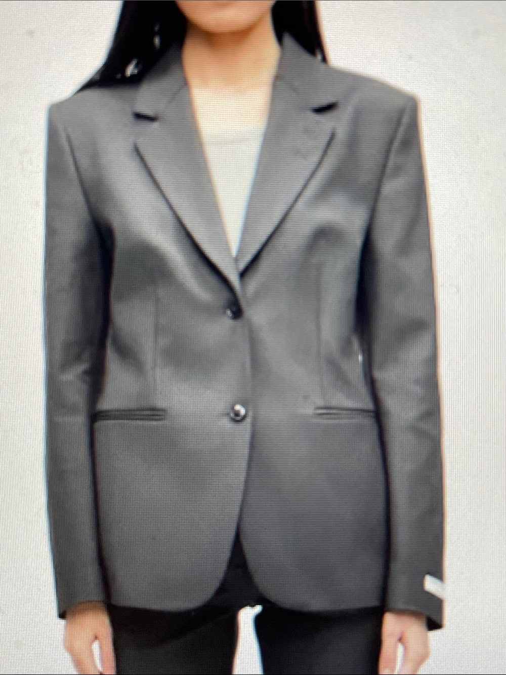 Tiger of Sweden 100% wool tailored Gray Two-Button Blazer- like new